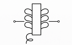 Figure 12. Saturable Reactor Inductor Symbol.png