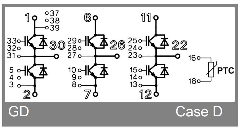SKIM400GD128D Circuit Diagram
